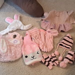 Perfectly pink winter clothes for small pups